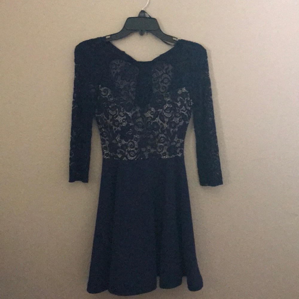beautiful navy blue dress